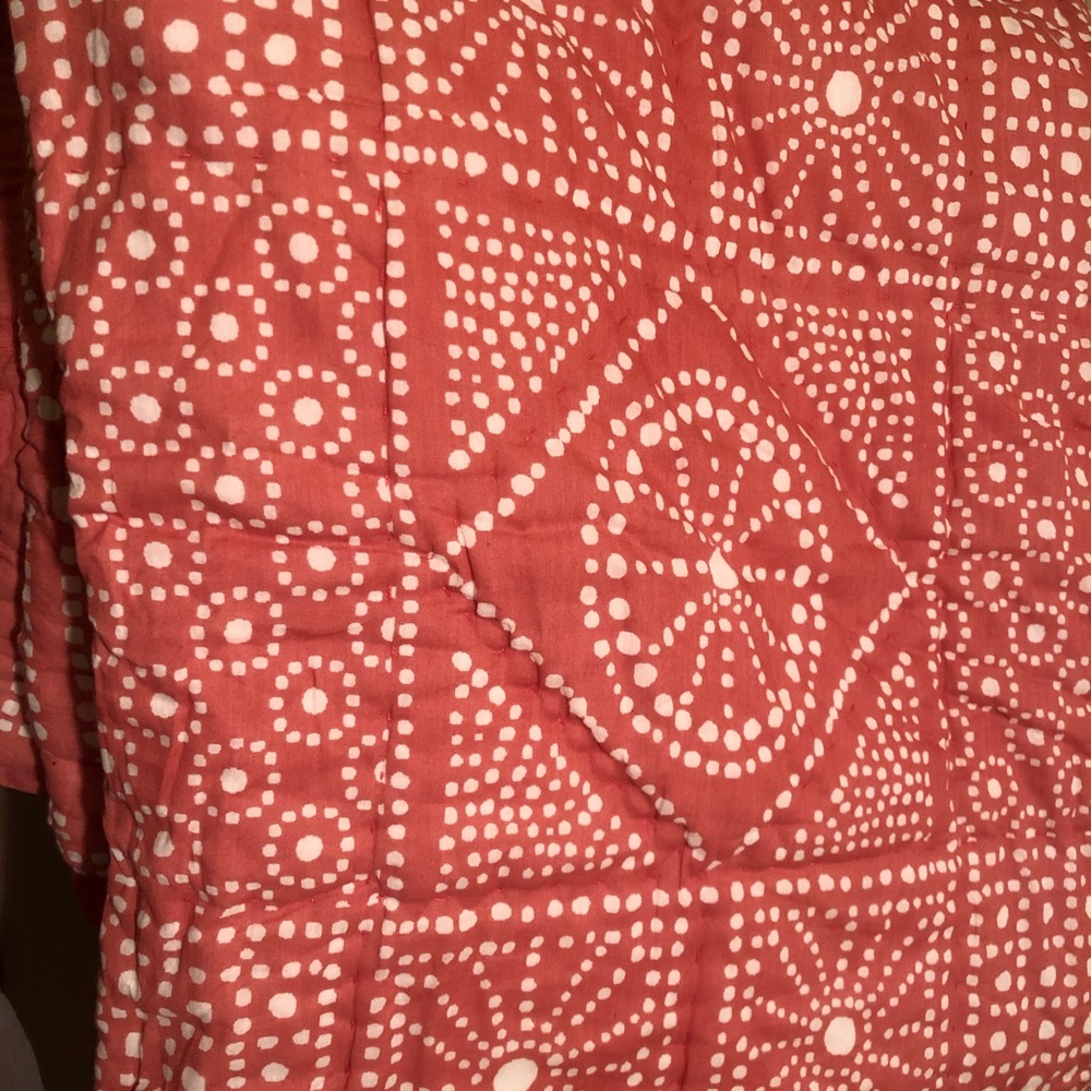 World Market Quilt Set with shams and bed skirt